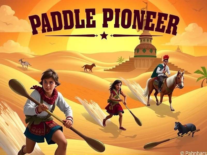 Paddle Pioneer game banner showing players in action across Indian locations